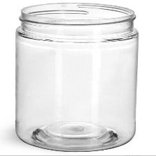 Single Wall Clear PET Jar - 8oz
