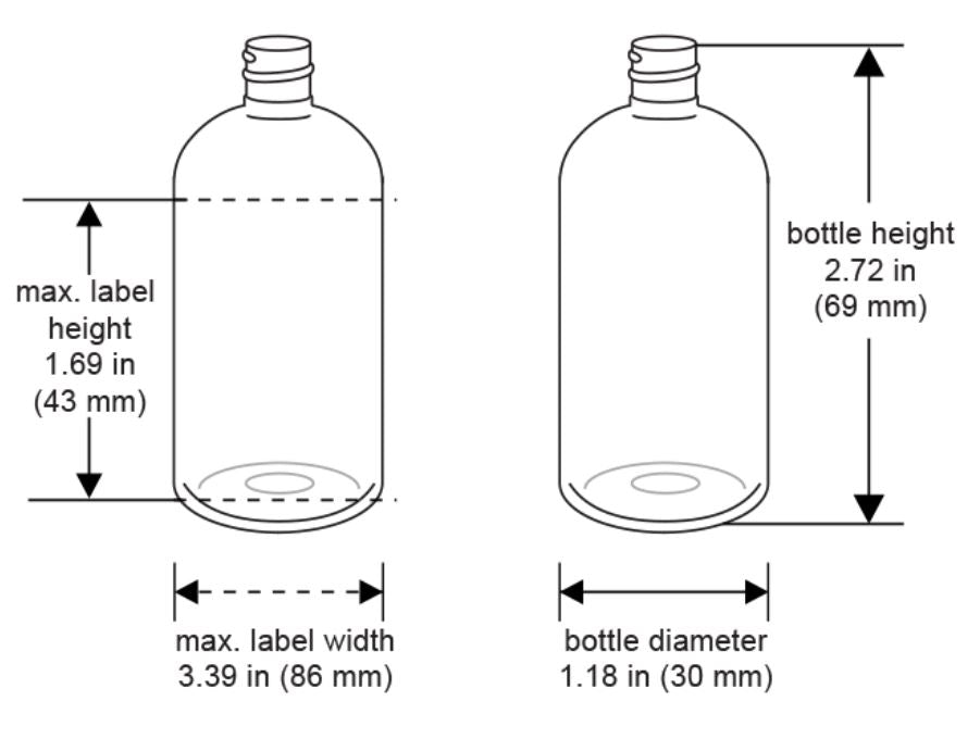 Boston Round Clear PET Bottle - 1oz