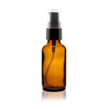 Amber Glass Bottle with Treatment Pump - 30ml