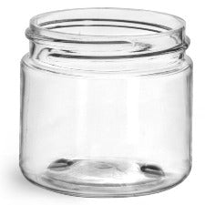 Single Wall Clear PET Jar - 2oz