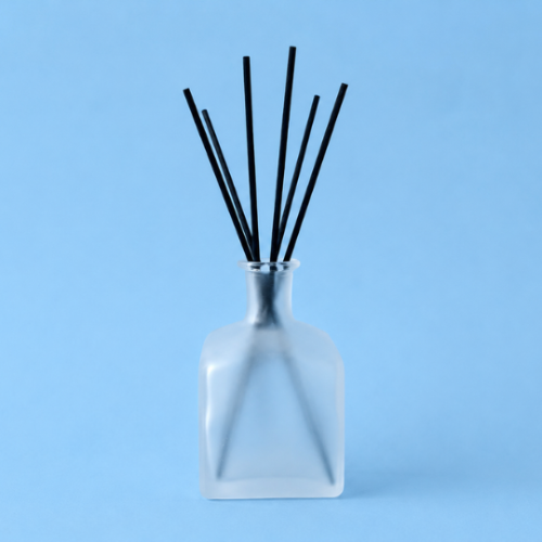 Square Glass Bottle - Frosted - 210ml