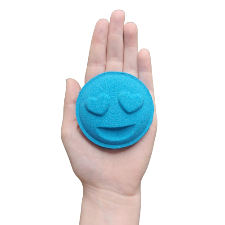 3D Printed Heart Eyes Emoji Bath Bomb Mold