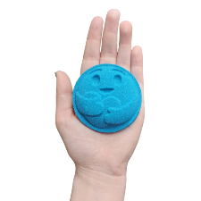 3D Printed Heart Holding Emoji Bath Bomb Mold