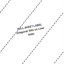 Single Label 8.5"x11" Weatherproof Polyester  (OL713LP) for Laser