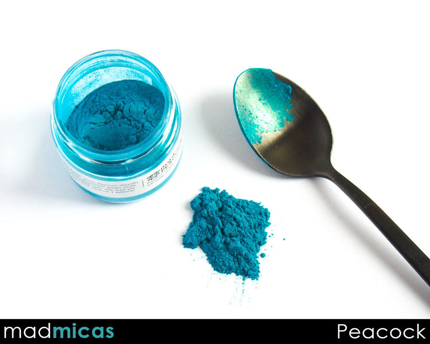 Peacock Turquoise Teal by Mad Micas