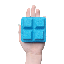 3D Printed  4-Square Plain Breakaway Bath Bomb Mold