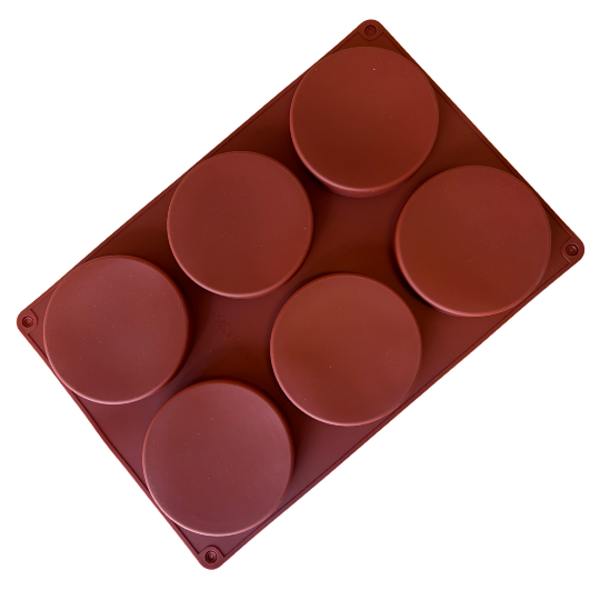 6 Cavity Round Silicone Mold