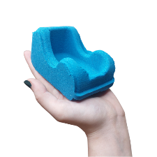 3D Printed Sleigh Bath Bomb Mold