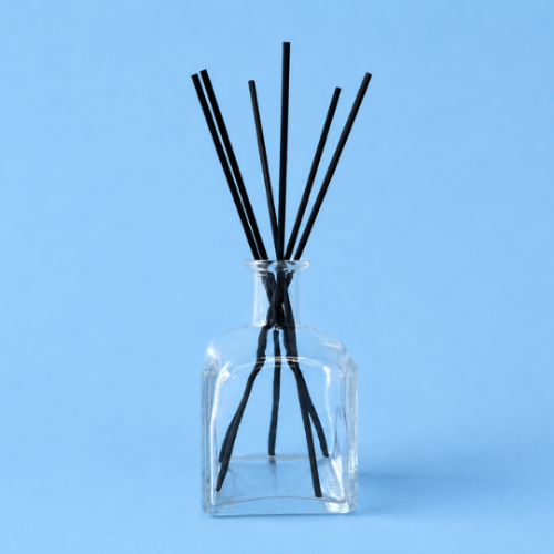 Square Glass Bottle - Clear - 210ml