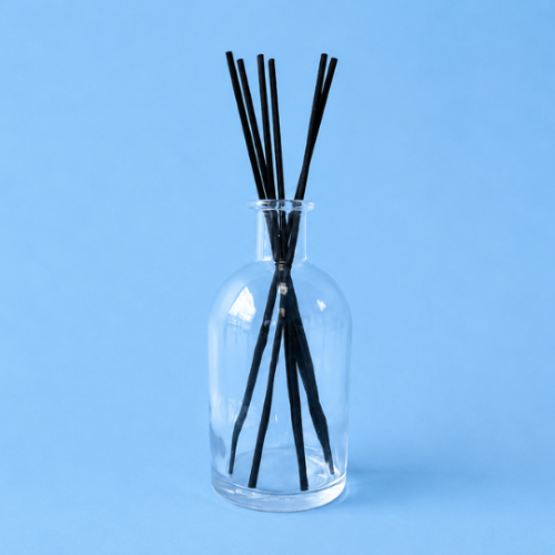 Round Glass Tall Bottle - Clear - 250ml