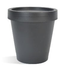 Plastic Pot & Lid Set - Black - 200 ml