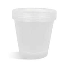 Plastic Pot & Lid Set - Natural - 200 ml