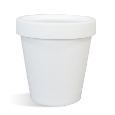 Plastic Pot & Lid Set - White - 200 ml
