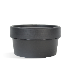 Plastic Pot & Lid Set - Black - 50 ml