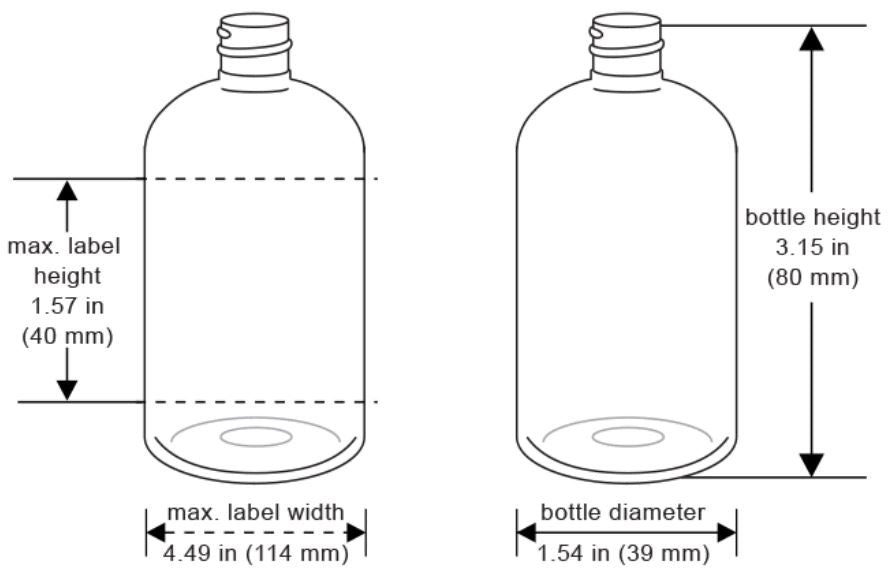 Boston Round Clear PET Bottle - 2oz