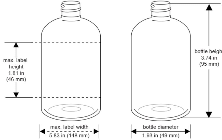 Boston Round Clear PET Bottle - 4oz