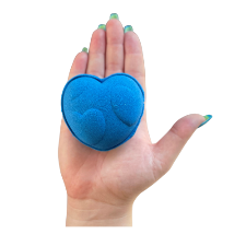 3D Printed Hearts in Heart Bath Bomb Mold