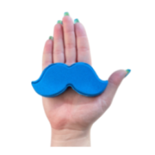 3D Printed Moustache Bath Bomb Mold
