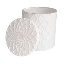 Ripples Candle Vessel - White