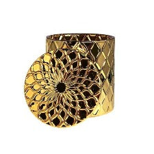 Ripples Candle Vessel - Gold Plated