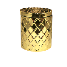 Ripples Candle Vessel - Gold Plated