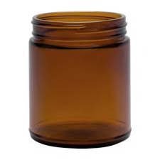 Amber Glass Jar - 9oz CT